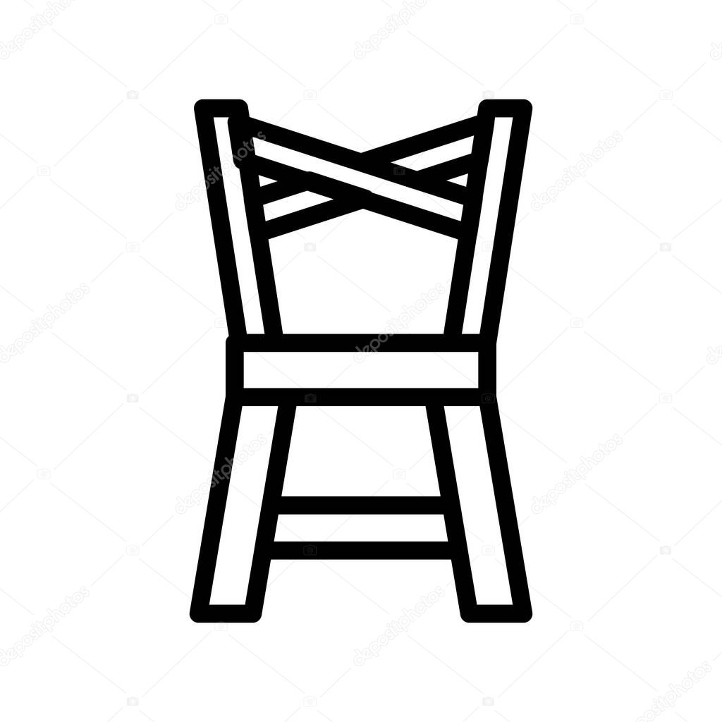 Illustration vector and logo chair outlines style. icon on white background. Icon sign from modern collection for mobile concept and web apps design. Nice design perfect.