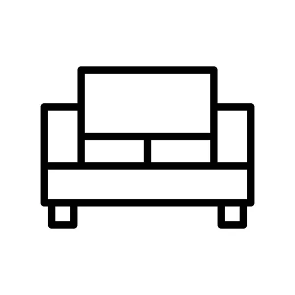 插图矢量和标志沙发抛出风格 白色背景图标 Icon标志从现代集合移动概念和网络应用程序设计 漂亮的设计完美 — 图库矢量图片