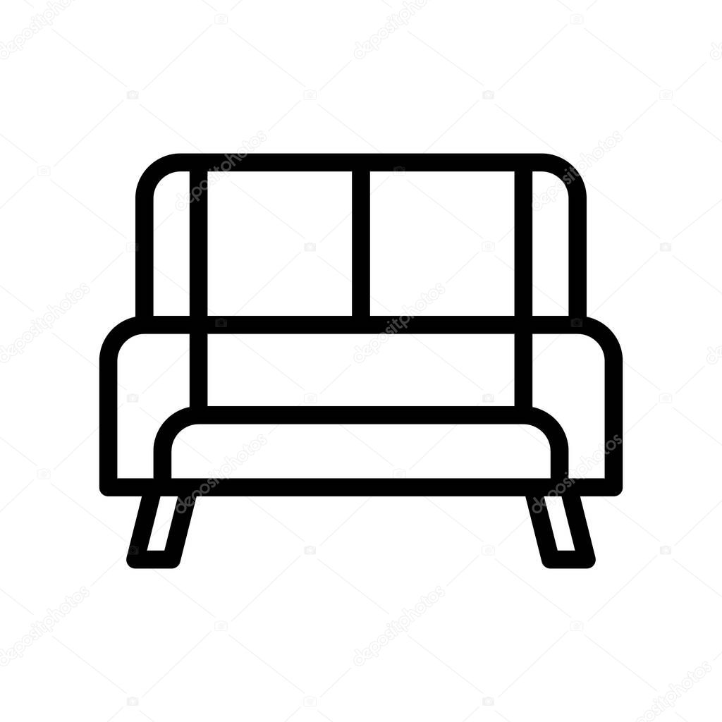 Illustration vector and logo sofa oulines style. icon on white background. Icon sign from modern collection for mobile concept and web apps design. Nice design perfect.