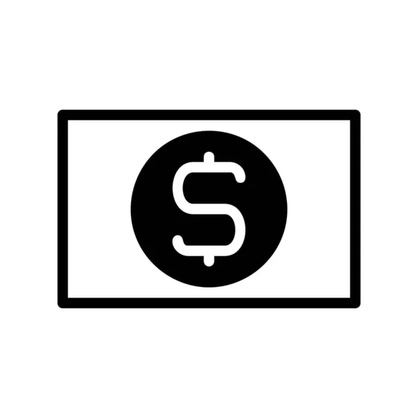 Ilustración Vector Logotipo Dinero Dualtone Estilo Icono Sobre Fondo Blanco — Archivo Imágenes Vectoriales