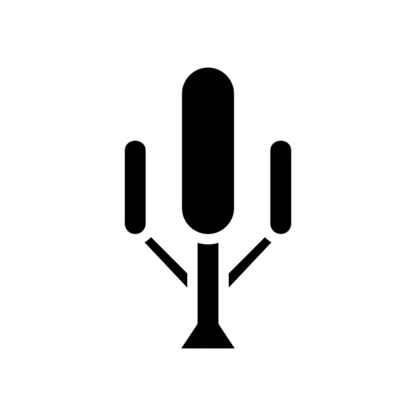 Ілюстрація Вектор Дерево Логотипу Суцільний Стиль Значок Білому Тлі Значок — стоковий вектор