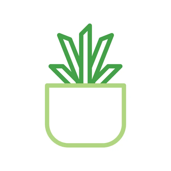 Vetor Ilustração Logotipo Planta Estilo Multicolor Ícone Fundo Branco Ícone —  Vetores de Stock