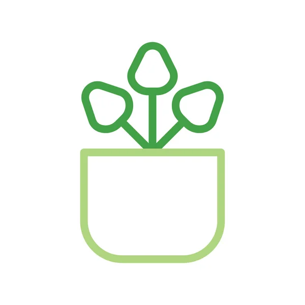 Vetor Ilustração Logotipo Planta Estilo Multicolor Ícone Fundo Branco Ícone — Vetor de Stock