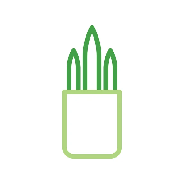 Vetor Ilustração Logotipo Planta Estilo Multicolor Ícone Fundo Branco Ícone — Vetor de Stock