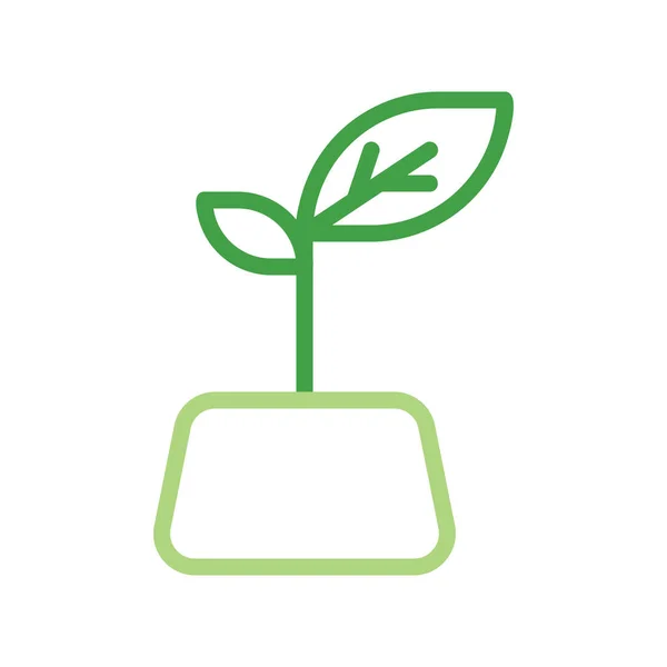 Illustration Vektor Und Logo Pflanze Mehrfarbigen Stil Symbol Auf Weißem — Stockvektor
