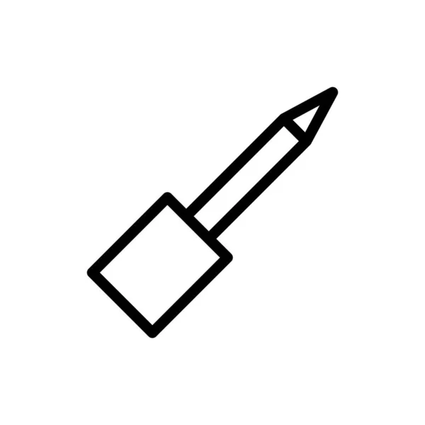 Εικονογράφηση Διάνυσμα Και Λογότυπο Κατσαβίδι Περιγράμματα Στυλ Εικονίδιο Λευκό Φόντο — Διανυσματικό Αρχείο