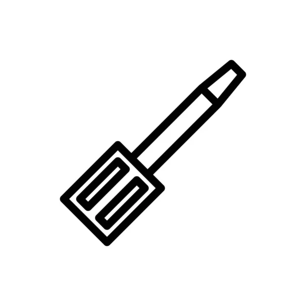 Вектор Иллюстрации Логотип Отвертки Очерчивает Стиль Значок Белом Фоне Знак — стоковый вектор