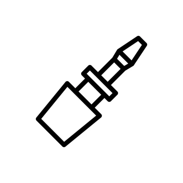 Εικονογράφηση Διάνυσμα Και Λογότυπο Κατσαβίδι Περιγράμματα Στυλ Εικονίδιο Λευκό Φόντο — Διανυσματικό Αρχείο