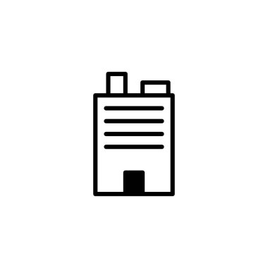 Simple yet captivating icon depicting a generic building structure, symbolizing urban landscapes and modern architecture. Its clean lines suggest both commercial and residential spaces within a