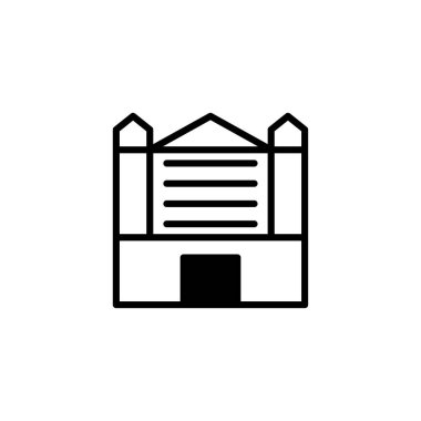 Güçlü hatları olan bir binanın ikonik bir temsili. Minimalist tasarım, geometrik soyutlamasını kullanarak bir etki yaratan mimari üzerine cesur bir ifadedir. Her türlüsüne uygun.