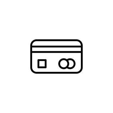 Bu asgari çizgide, çağdaş finansal işlemleri ve dijital bankacılık kolaylığını temsil eden bir kredi kartı sergileniyor. Satın alma gücünü, ekonomik etkinliği ve güvenliği sembolize eder.