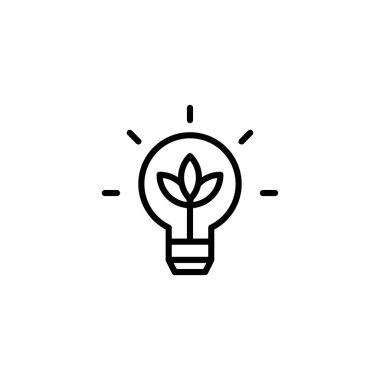 This image shows a light bulb with a plant inside, embodying the concept of sustainable and eco-friendly ideas and technologies. It symbolizes the growth of innovative solutions for a greener