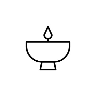 This minimalist illustration captures the essence of light and spirituality. The stylized flame evokes feelings of warmth, peace, and hope. Its simple yet elegant design can be used to represent