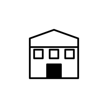 Bu resimde minimalist bir konut tasarımı sunuluyor, üç kare pencere ve merkezi bir kapıyla ayırt edilen basit bir mimari yapı. Tasarım konut, ev sahipliği, gerçek