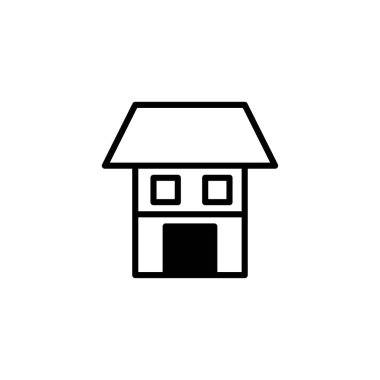 Bu web siteleri, uygulamalar, sunumlar ve çeşitli tasarım projeleri için uygun bir minimalist ev simgesi. Basit tasarımı ve net çizgileri onu farklı amaçlar için uyarlanabilir kılıyor.