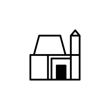 Mimari açıdan ilgi çekici bir tasarım, soyut bir bina tasarımı, temiz geometrik çizgiler ve minimalist bir konsept sergiliyor. Bu illüstrasyon modern bir mimari vizyon sunar,