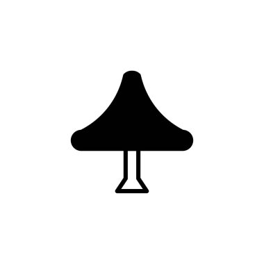 Bir minimalist kavramsal ağaç ikonu, düz beyaz bir arkaplan üzerinde basit siyah bir siluet ile doğadan esinlenilmiş bir tasarım sergiler. Sembol, dinginlik ve eko-bilinç hissi veriyor.