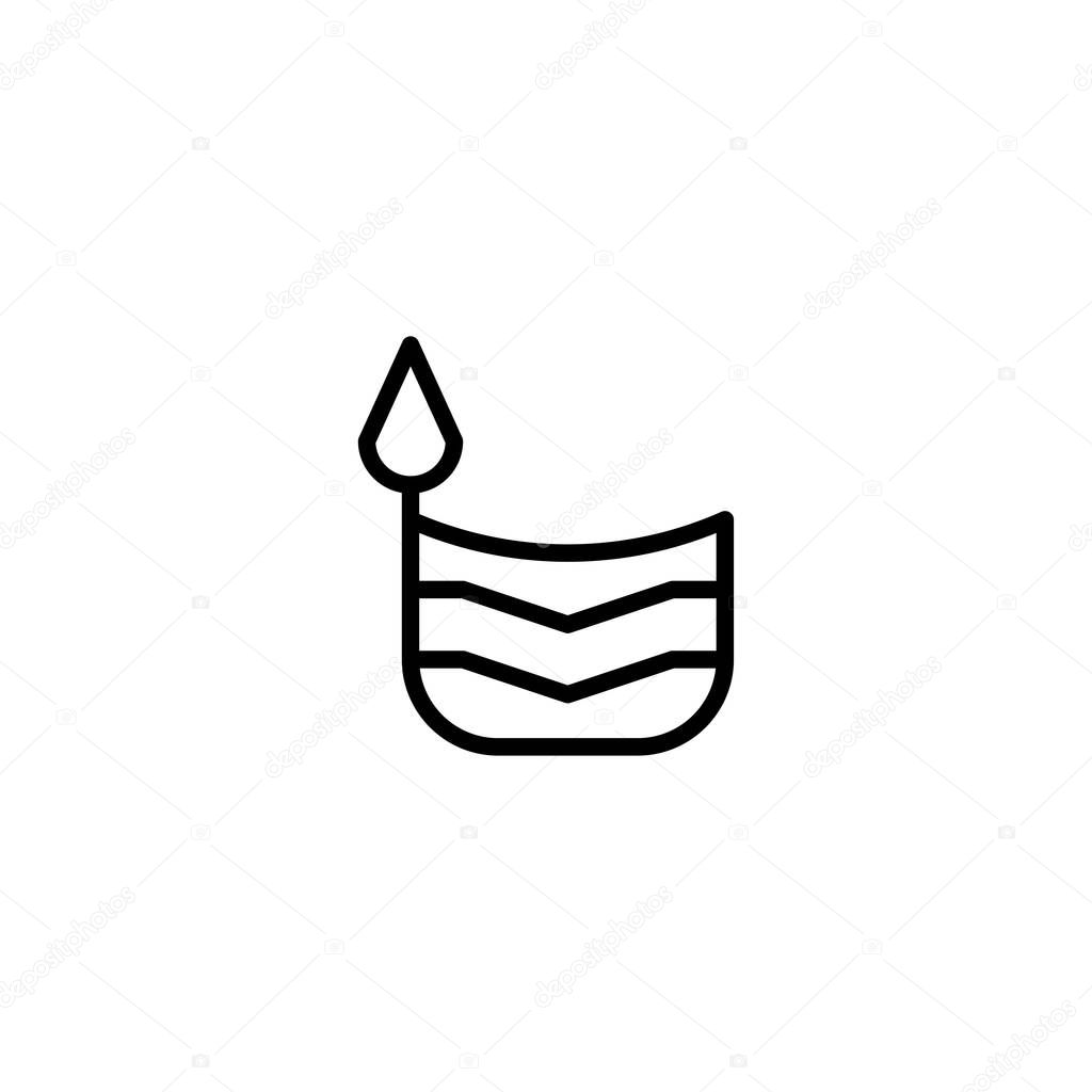 A minimal abstract depiction of liquid falling into a vessel, representing purity or flow within a system, rendered as a simple, clean graphic. The sleek lines and monochromatic design evoke a sense