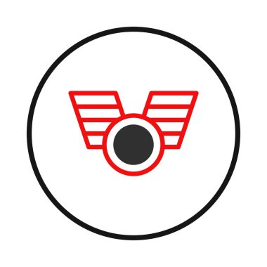 Bu görsel olarak çarpıcı logo basit geometrik formlar ve hatırlanabilir bir amblem oluşturmak için cesur bir renk şeması kullanır. Markalaşma ve iş amaçları için bir yenilik ve tasarım hissi taşır.