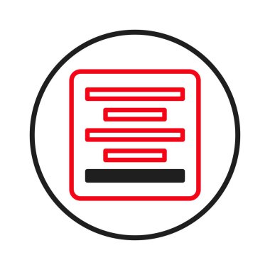 Bir çember tarafından kapsüllenmiş bir karede tipografik hizalamanın stilize edilmiş bir sunumu; bu temiz görsel düzen ve çerçeveyi temsil eder. Renk kullanımı tasarım elementlerini vurgular ve