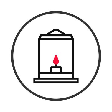 Şekillendirilmiş bir fener ikonu aydınlatmayı basit bir tasarımla resmeder. Kapalı alev umudu, rehberliği ve kutlamayı temsil ediyor. Işığın ve sıcaklığın kaynağını simgeliyor.