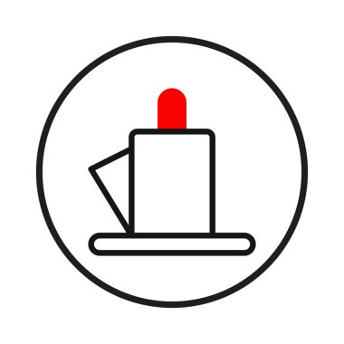 Minimalist bir illüstrasyon dairesel bir sınır içinde stilize edilmiş bir kahve fincanını yakalar. Temiz çizgiler ve basit şekiller modern bir amblem oluşturur. Kafe markaları veya içeceklerle ilgili tasarımlar için mükemmeldir.