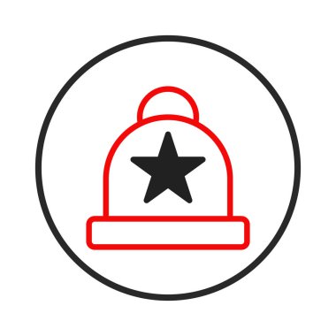 Merkezinde belirgin bir yıldız bulunan retro dalış kask tasarımı içeren stilize bir grafik. Tasarım kalın dairesel bir kenar içinde kapsülleştirilmiş, retro cazibe ve ikonik bir karışım sunuyor.