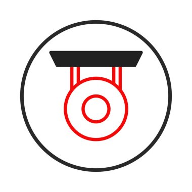 Bir amblem tasarımı cesur bir çember içinde stilize edilmiş bir rozet veya madalya içerir. Tasarım, görsel olarak çekici bir görüntü yaratmak için temiz çizgiler ve zıt renkler kullanır. Çeşitli amaçlar için uygun