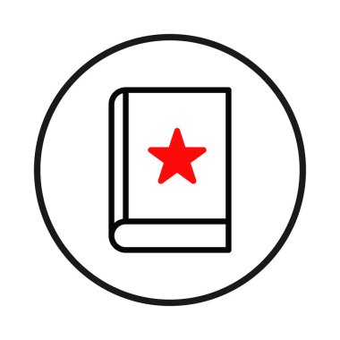 Bu simge, bilgi ve rehberliği sembolize eden kırmızı yıldızlı bir kitabı temsil ediyor. Temiz tasarım ve bir yıldızın dahil olması içeriğin kavrayışlı, değerli ya da kayda değer bir şeyle ilişkili olduğunu gösterir.