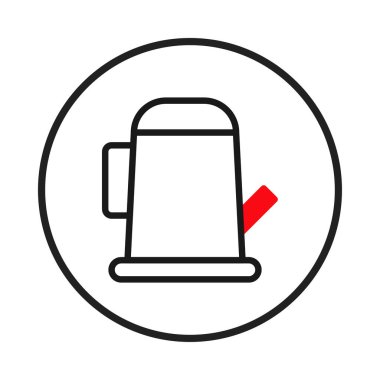 Bir minimalist çizgi bir çember içinde bir sulama kutusu simgesi içerir. Tasarım, ağzında kırmızı bir aksanla siyah bir ana hatla bahçeciliğin temiz ve sembolik bir temsilini yaratıyor.