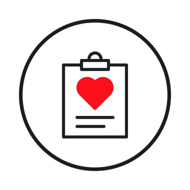 Yürekten sağlık hizmetini sembolize eden canlı kırmızı bir kalbi gösteren tıbbi bir panonun stilize edilmiş bir temsili. Tıbbi bağlamda aşk, ilgi ve bağlılık temalarını çağrıştırır, ideal