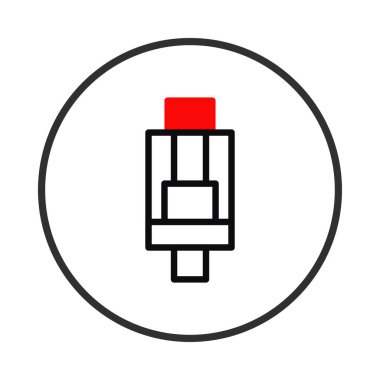 Bu izole edilmiş e-sigara grafiği ince çizgiler ve minimalist bir tasarımı birleştiriyor, buhar teknolojisi manzarasını mükemmel bir şekilde temsil ediyor. Kırmızı bir aksanla, bu görsel modern bir özet.