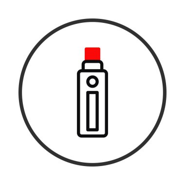 Çemberin içindeki bir kalem şeklindeki tasviri modern bir elektronik sigarayı sembolize eder. Bu taşınabilir cihaz sigara içme alternatifini, trend yaşam tarzını ve yenilikçi teknolojiyi temsil ediyor..