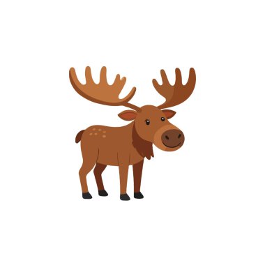 Bu sevimli çizgi film geyik tasviri vahşi hayatın ve doğanın güzelliğini gösteriyor. Çocuk kitapları, eğlenceli hayvan tasarımları ve her yaratıcı projeye biraz kapris katmak için mükemmel..