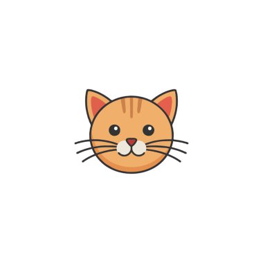 Bir kedinin hoş bir çizgi film tasviri büyüleyici bir basitlikle çekilir. Temiz bir arkaplanda izole edilmiş, çizgili tekir deseni ve anlamlı gözler sıcaklığı çağrıştırıyor. Çok sevimli.