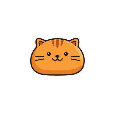 Turuncu kürklü ve neşeli bir gülüşü olan bir çizgi film kedisinin hoş bir çizimi, bu sanat eseri çocuklar, hayvanlar ve tasarımlar için mükemmel bir ideal olacaktır.