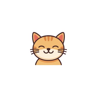 Sevimli bir ifadeyle neşeli bir çizgi film kedisinin hoş bir tasviri. Çocuk kitaplarında, web tasarımında ya da şirinlik ve pozitiflik gerektiren her projede kullanılmak için mükemmel. Basit satırlar