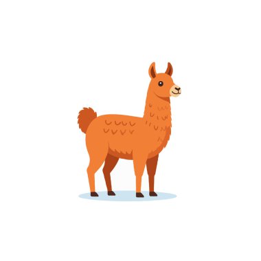 Çizgi film tarzında sunulan ve pozitif titreşimler saçan bir lama için görsel olarak hoş ve neşeli bir illüstrasyon. Sanat eserleri temiz çizgiler sergiliyor ve çocuk ürünleri için mükemmel.