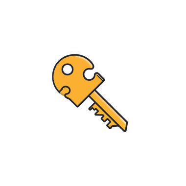 Görüntü beyaz arka planda stilize edilmiş sarı bir anahtar gösteriyor. Sanatsal bir tasarıma sahip, anahtarın çözümleri, güvenliği ya da belki de potansiyeli açığa çıkarmayı sembolize ettiğini gösteriyor. Basit ama akılda kalıcı.