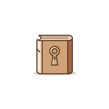 Anahtar deliğini temsil eden stilize bir kitap ikonu bilgi ve potansiyeli açığa çıkarma kavramını sembolize eder. Bu resim gizli sırları, eğitimi ve yeni şeyleri ortaya çıkarmanın gücünü temsil ediyor.