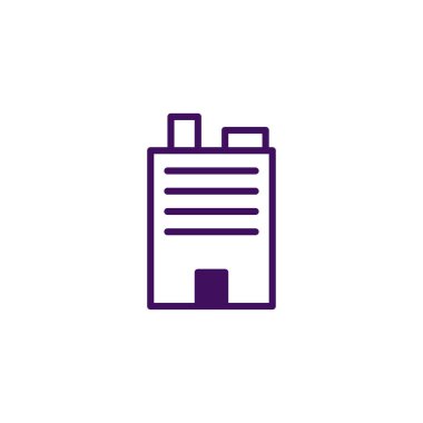 Modern bir ofis binasının minimalist bir temsili. Çizgi simgesi olarak kullanılıyor. Bu, kentsel gelişim, mimari tasarım ve ticaretin hareketli kalbi kavramlarını çağrıştırıyor.