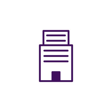 Bu resim, iş, mimari veya kentsel kalkınma projelerini temsil etmek için mükemmel olan modern bir bina cephesinin minimalist bir çizimini sergiliyor. Temiz ve zarif tasarımı sayesinde.