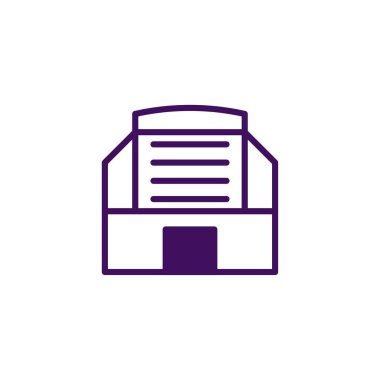 Mimari bir yapının basitleştirilmiş bir grafiği. Modern ve minimalist bir estetik yaratarak bir binanın temel özelliklerini temsil etmek için temel ana hatları kullanır. Doğrusal tasarım temiz ve