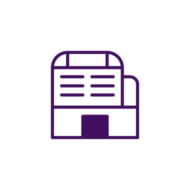 Gösterişli, minimalist yapı ikonu basitleştirilmiş mimari bir form sunuyor. Temiz çizgileri modern inşaat kavramlarını ve kentsel tasarımı vurguluyor. İşlevsellik ve biçimin bir karışımını temsil etmek