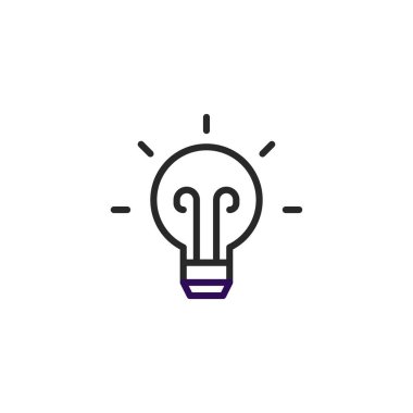 Görüntü, fikirleri ve yaratıcılığı temsil eden bir ampulün basit ama anımsatıcı bir çizimidir. Minimalist tasarım temel aydınlanma ve ilham kavramını vurguluyor.