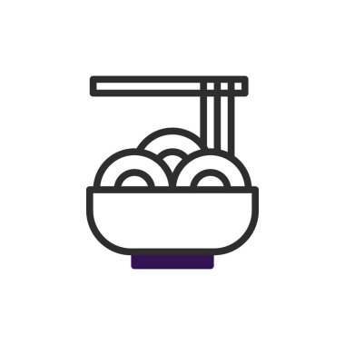 Temiz ve modern minimalist bir resimde bir kase erişte sergileniyor. Tasarım basitliği ve berraklığı vurgular, markalaşma, menüler veya zarif bir dokunuş gerektiren her proje için mükemmeldir.,