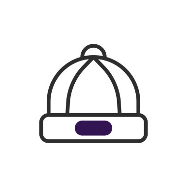 Basit bir vektör çizimi, ılık bir kış beresi sergiliyor. Soğuk mevsim için mükemmel. Bu modaya uygun başlık fonksiyon ve minimalist stili birleştirir, rahat bir koruma sağlar. A