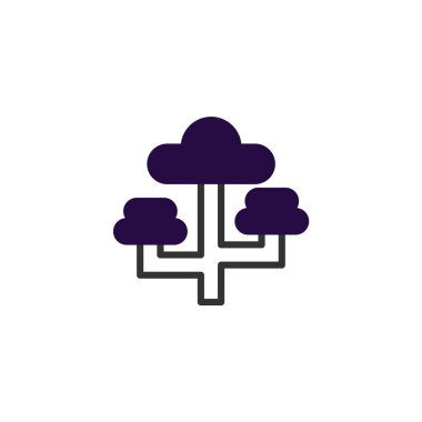 Bu soyut illüstrasyon kavramsal bir ağı tasvir eder. Bulut mimarisi aracılığıyla iletişim kuran birbirine bağlı düğümleri sembolize eder. Aerodinamik sistem tasarımının temsilcisi, teknolojik