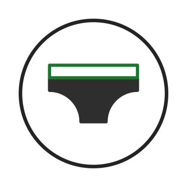 İç çamaşırlarının minimalist bir tasviri, bir dairenin içine çekilmiş, moda ve tekstil tasarımını simgeliyor. Bu amblem giyim endüstrisinin ihtiyaçlarını ve reklamları temsil ediyor.