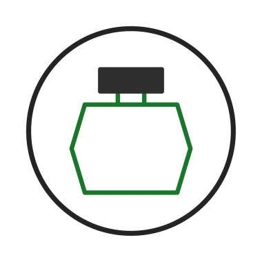 Temel geometrik formlarına indirgenmiş bir parfüm şişesinin temiz ve modern bir çizimi. Tasarım, markalaşma ya da promosyon için mükemmel bir zarafet ve sofistike anlayışı taşır.